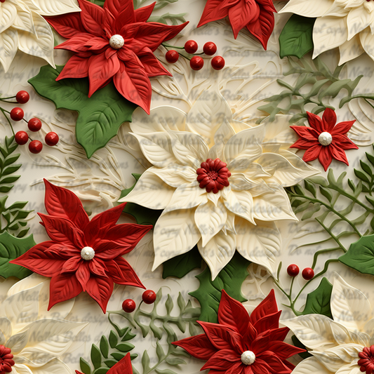 3d poinsettias 2