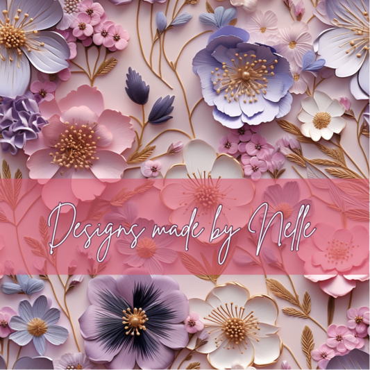 Pastel 3D Spring Floral