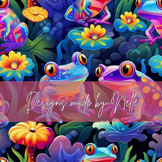 Colorful frogs