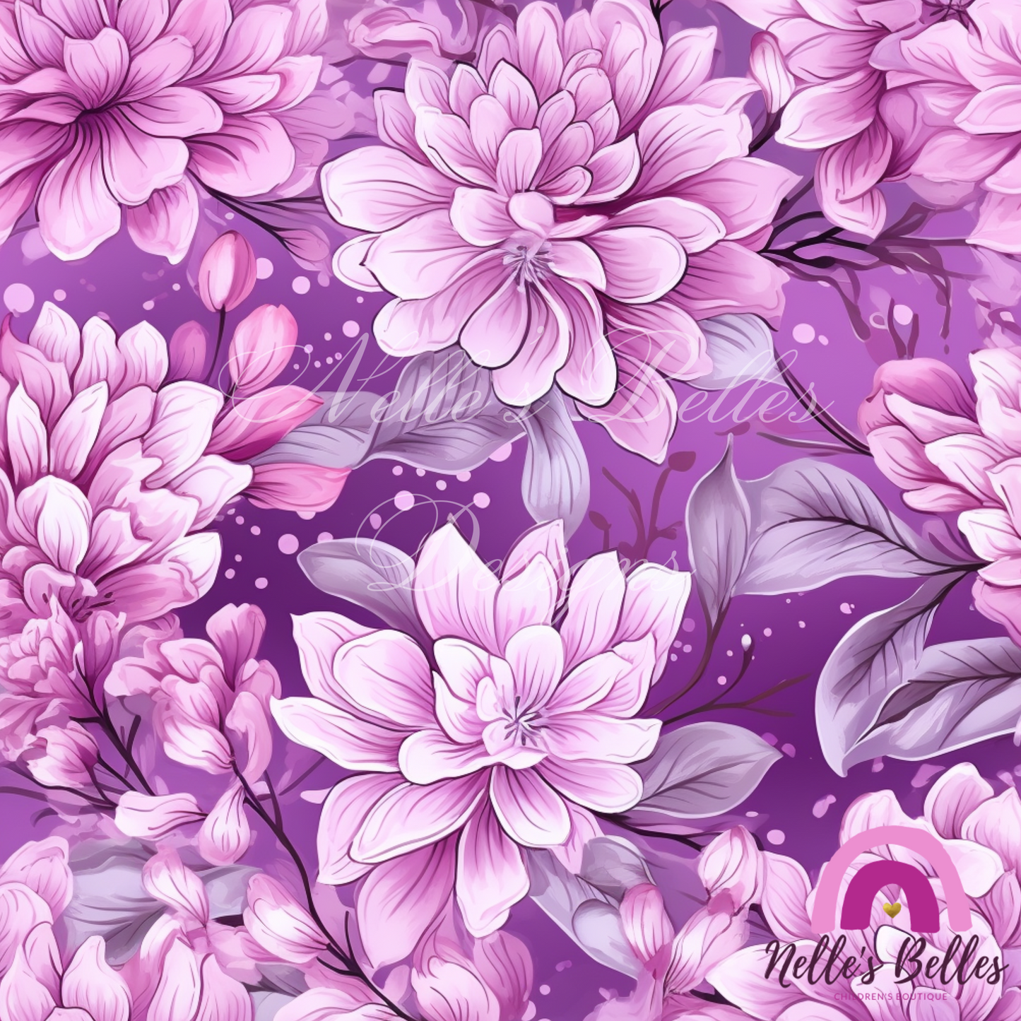 Purple flowers Seamless