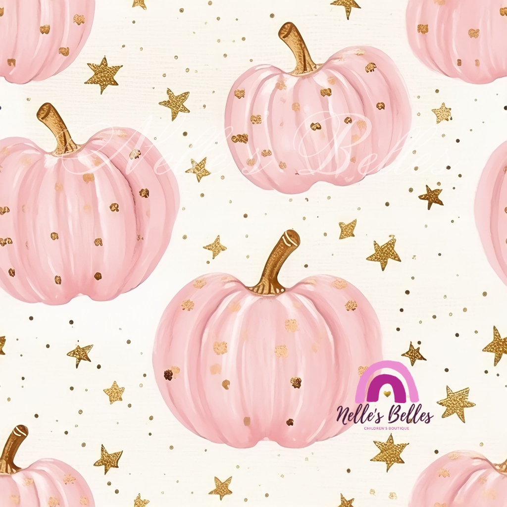 Pink with stars pumpkins 2