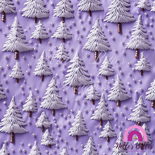 Lavender trees seamless