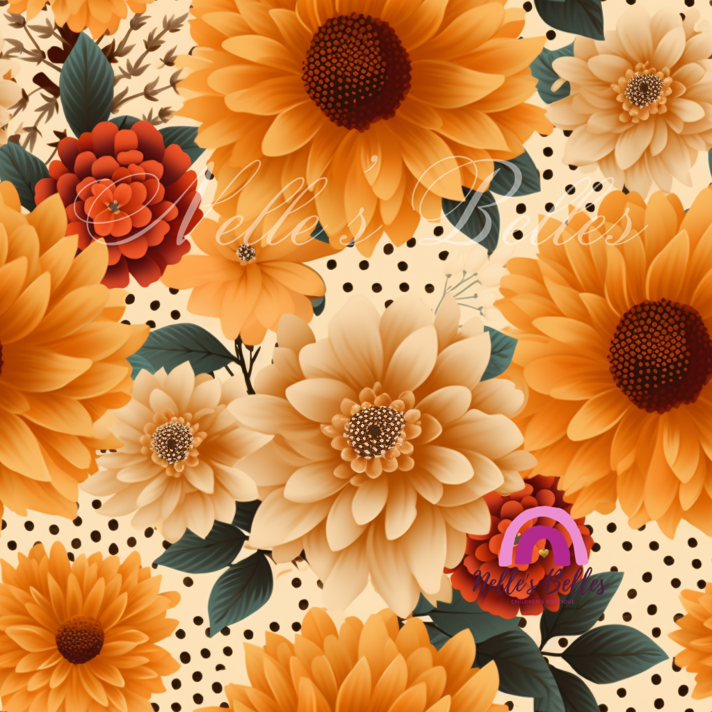 Yellow and red floral 2