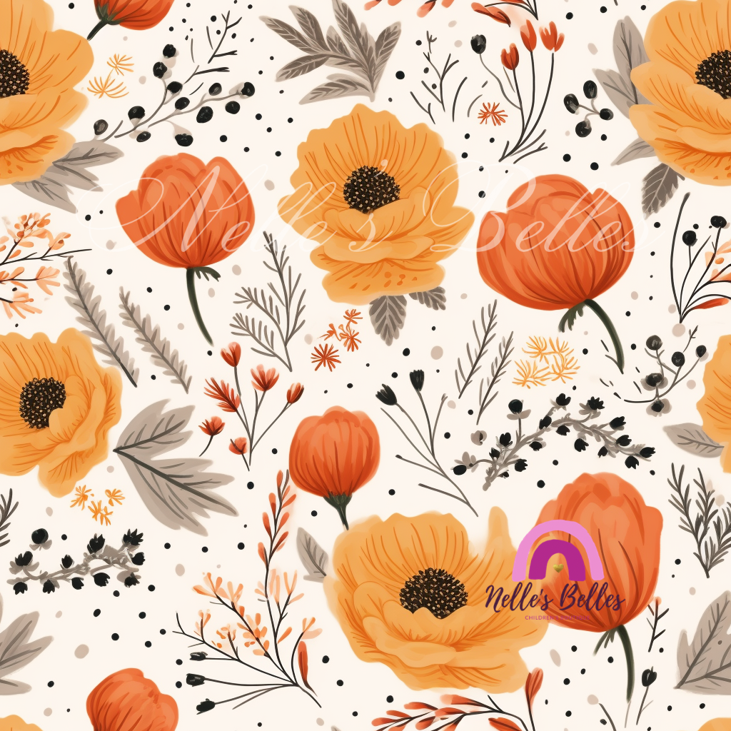 Orange and yellow fall floral