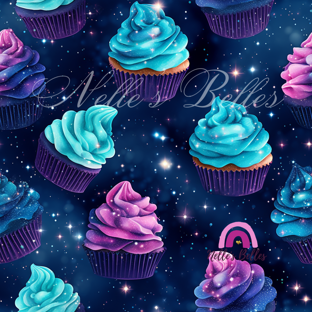 Galaxy cupcakes